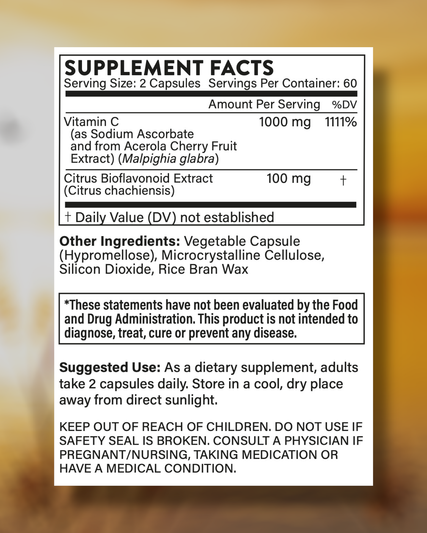 Oingo Vitamin C + Citrus Bioflavonoids